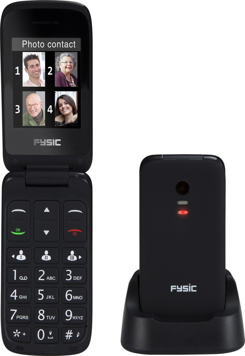 Fysic FM-9760ZT Mobiele klaptelefoon - Geschikt voor hoortoestellen (M3/T4) - Zwart review