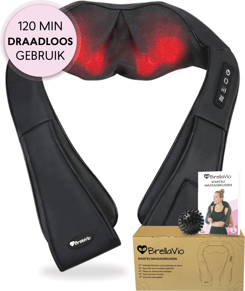 BrellaVio XL draadloos Massage kussen review