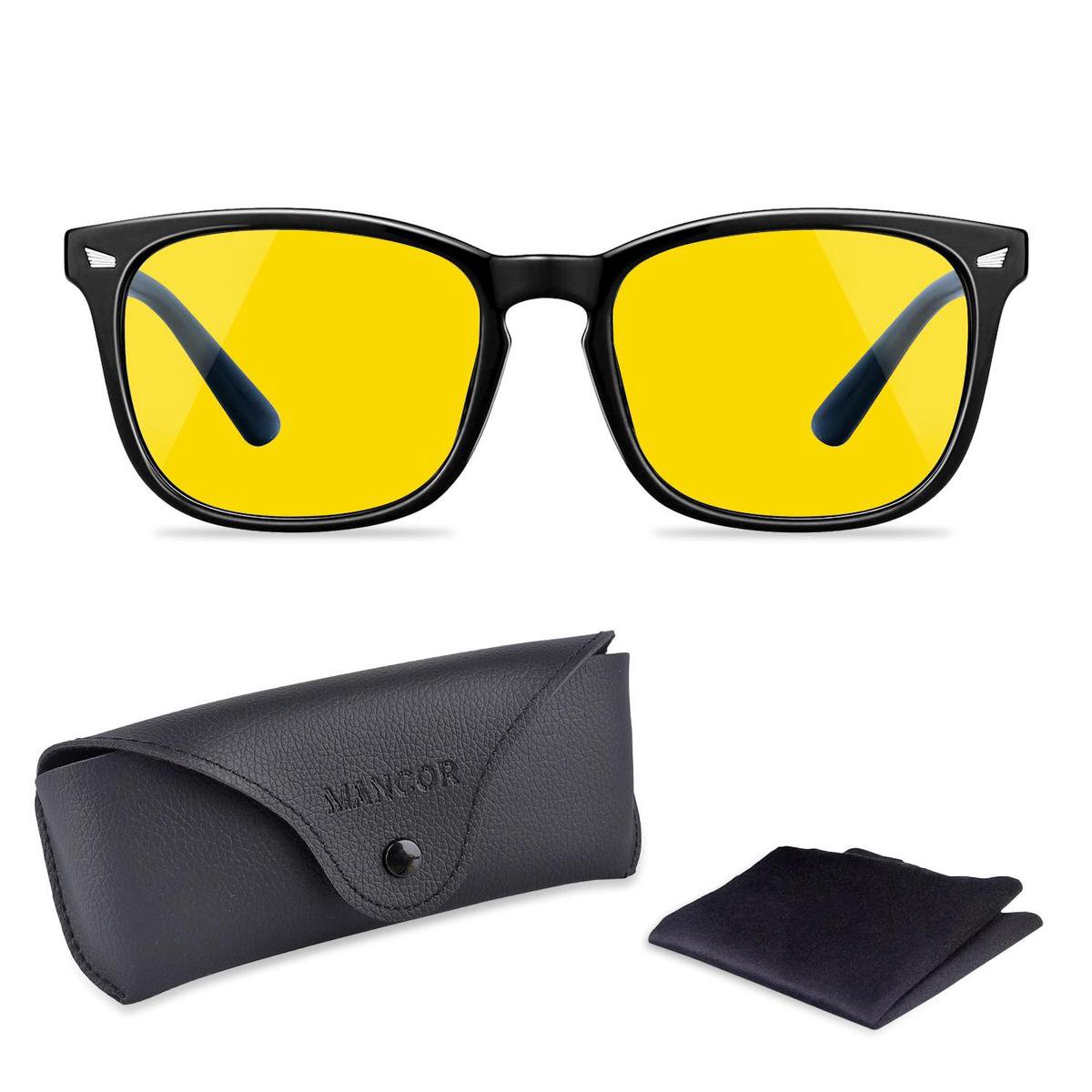 Nachtbril Auto Voor Veilig Rijden in het Donker Autobril - Bril Tegen Felle Koplampen - Unisex - Zwart