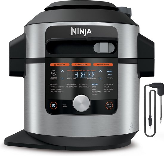 Ninja Foodi OL750EU Multicooker - 14 Kookfuncties - 7,5 Liter - Inclusief Airfryer, Broodbakmachine, Stomen, Grillen review