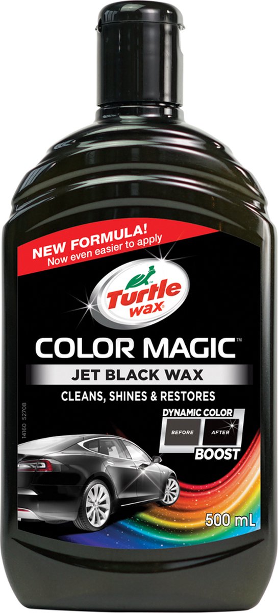 Turtle Wax 52708 Color Magic Jet Black Wax - Autowax - 500ml - Zwart review
