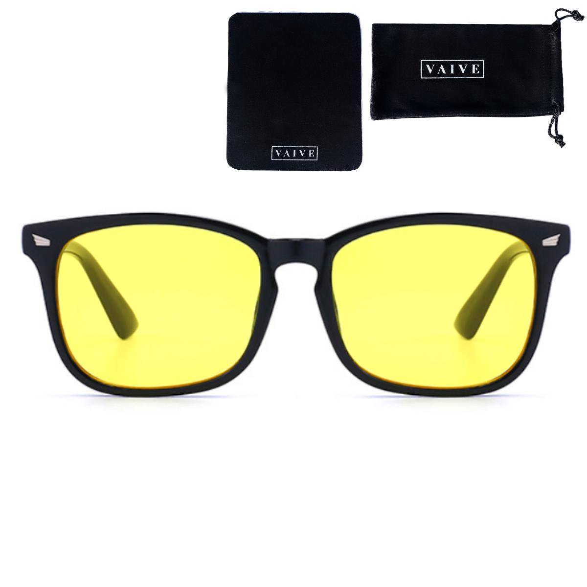 VAIVE Nachtbril voor het rijden in de nacht - Veilig Rijden - Avondbril - Nacht lenzen - Nacht Bril voor Auto of motor - Autobril