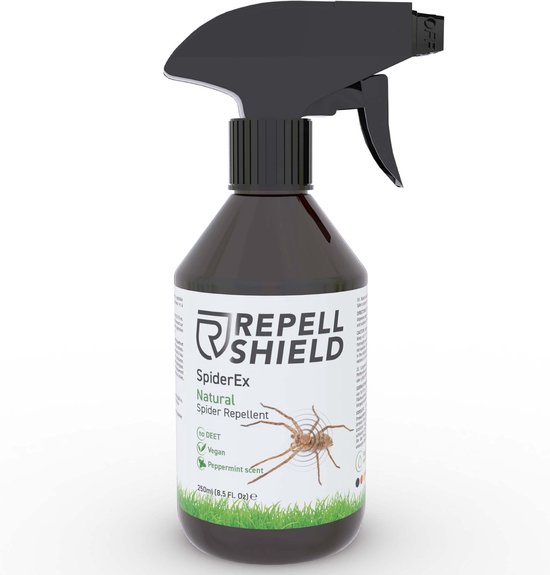 RepellShield Spinnen bestrijden - Ongediertewering | Diervriendelijk Spinnen verjagen met geur,