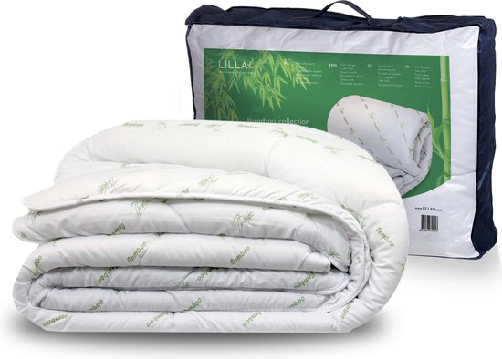 LILLA24 - 140x200 - Bamboe zomerdekbed - Enkel dekbed - Warmteklasse 4 - Anti-allergisch - 30 dagen proefslapen - Verkoelend dekbed 