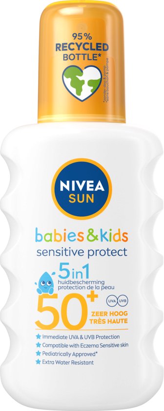 NIVEA SUN Babies and Kids Sensitive Spray SPF50 200 ml voor baby